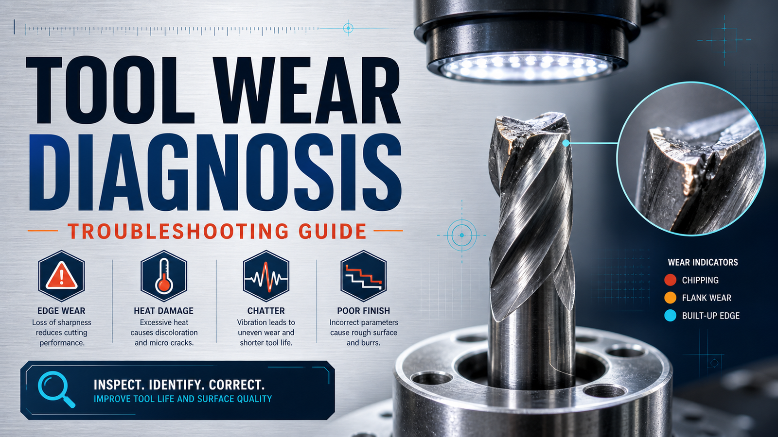Tool wear diagnosis for carbide end mills